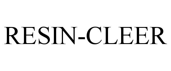 Trademark Logo RESIN-CLEER