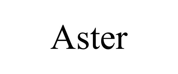 Trademark Logo ASTER
