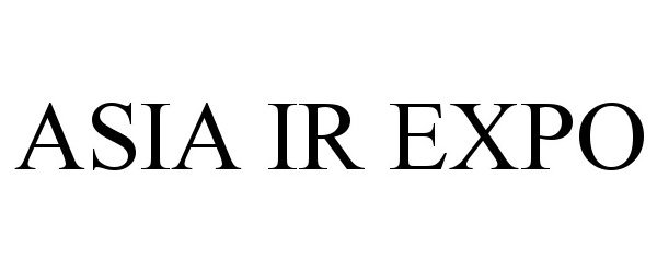 Trademark Logo ASIA IR EXPO