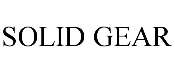 Trademark Logo SOLID GEAR