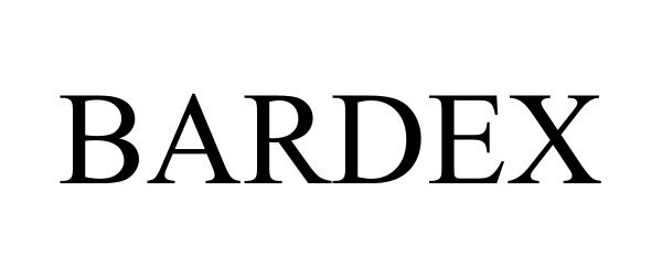 Trademark Logo BARDEX