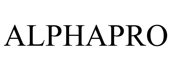 Trademark Logo ALPHAPRO