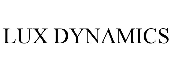 Trademark Logo LUX DYNAMICS