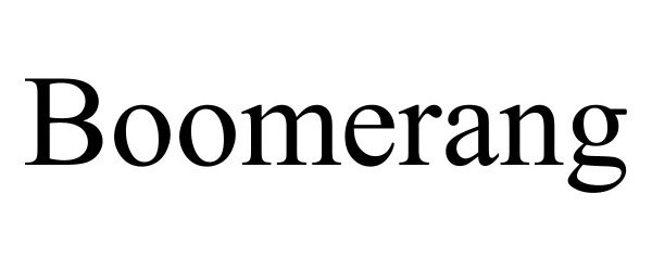 Trademark Logo BOOMERANG