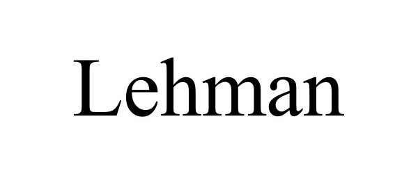 Trademark Logo LEHMAN