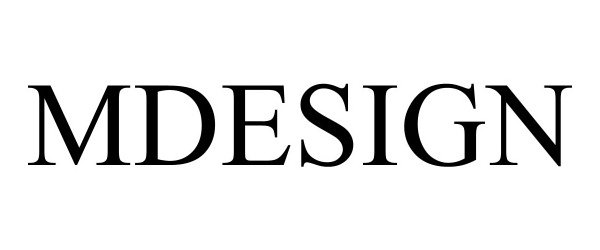 Trademark Logo MDESIGN