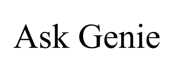 Trademark Logo ASK GENIE