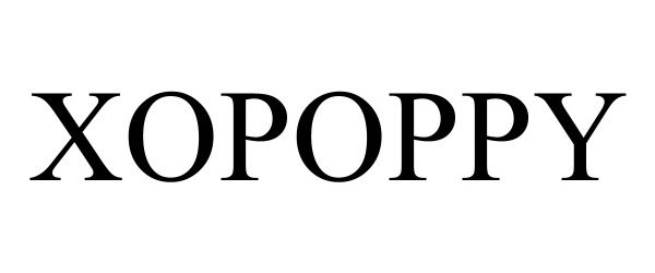 Trademark Logo XOPOPPY