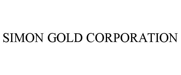 Trademark Logo SIMON GOLD CORPORATION