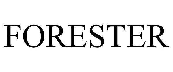 Trademark Logo FORESTER