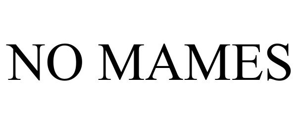 Trademark Logo NO MAMES