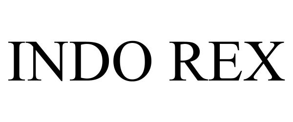 Trademark Logo INDO REX