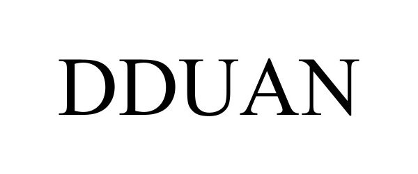 Trademark Logo DDUAN