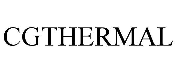 Trademark Logo CGTHERMAL