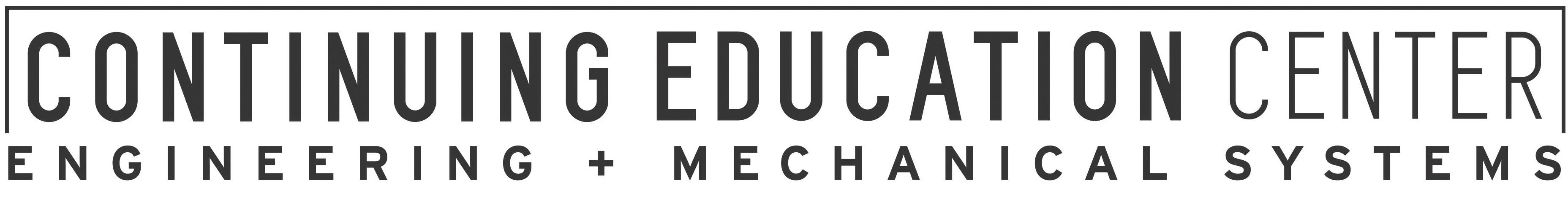 Trademark Logo CONTINUING EDUCATION CENTER ENGINEERING + MECHANICAL SYSTEMS