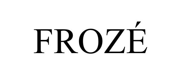 Trademark Logo FROZÃ