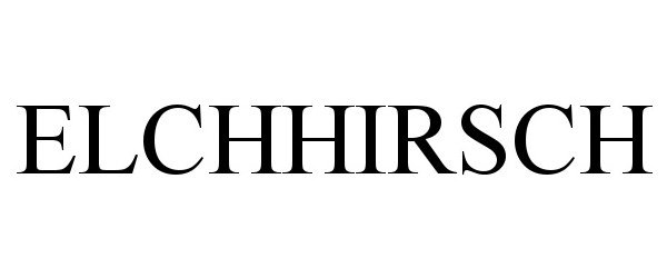 Trademark Logo ELCHHIRSCH