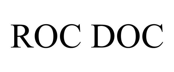 Trademark Logo ROC DOC