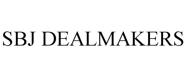 Trademark Logo SBJ DEALMAKERS