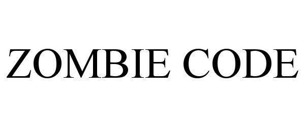 Trademark Logo ZOMBIE CODE