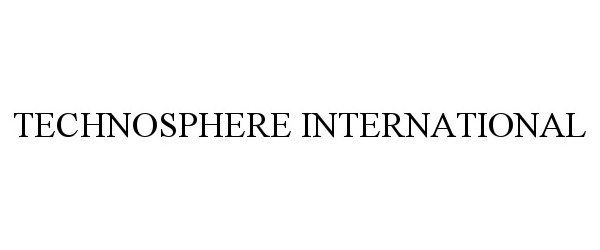 Trademark Logo TECHNOSPHERE INTERNATIONAL