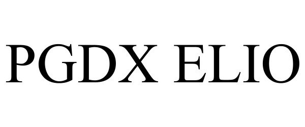 Trademark Logo PGDX ELIO