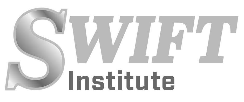  THE MARK CONSISTS OF THE STYLIZED WORDING "SWIFT" WITH "INSTITUTE" BELOW SWIFT.