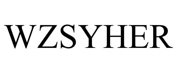 Trademark Logo WZSYHER