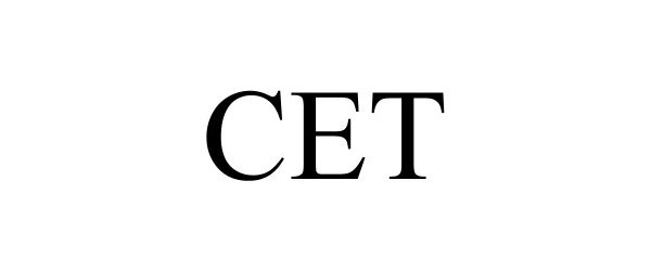 Trademark Logo CET