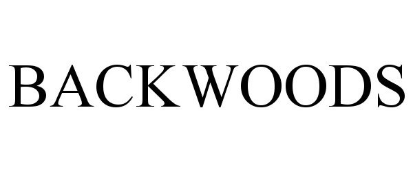 Trademark Logo BACKWOODS