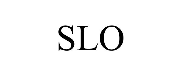 Trademark Logo SLO