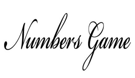 Trademark Logo NUMBERS GAME