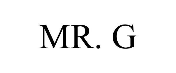 Trademark Logo MR. G