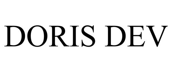 Trademark Logo DORIS DEV
