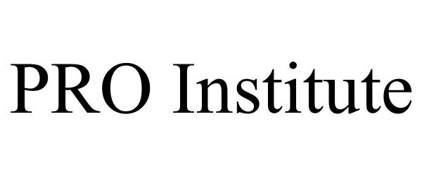  PRO INSTITUTE