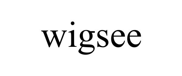 Trademark Logo WIGSEE
