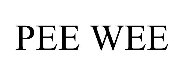 Trademark Logo PEE WEE