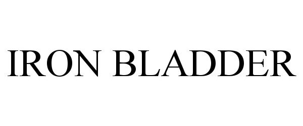 Trademark Logo IRON BLADDER