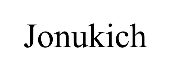 Trademark Logo JONUKICH
