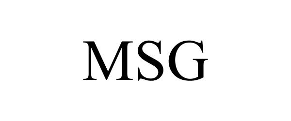 Trademark Logo MSG