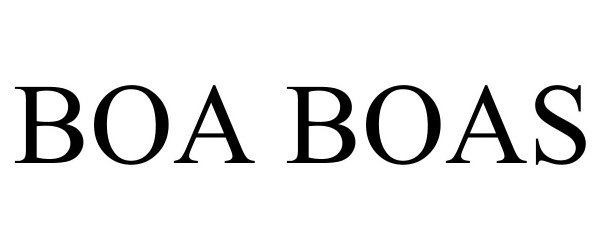Trademark Logo BOA BOAS