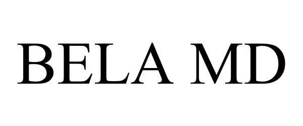 Trademark Logo BELA MD