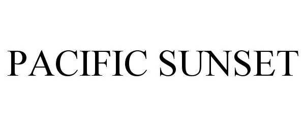 Trademark Logo PACIFIC SUNSET