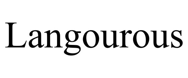 Trademark Logo LANGOUROUS