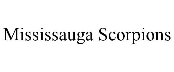  MISSISSAUGA SCORPIONS