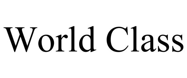 Trademark Logo WORLD CLASS