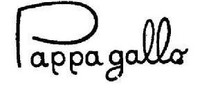 Trademark Logo PAPPAGALLO