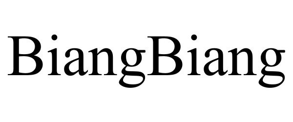 Trademark Logo BIANGBIANG