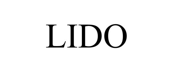 Trademark Logo LIDO