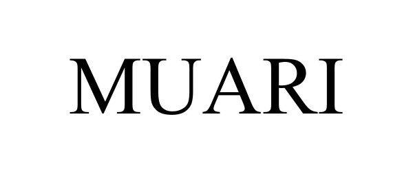 Trademark Logo MUARI